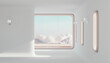 © Westend61 - 3D render of white painted minimalistic interior