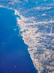 Wall Mural - Aerial image of Genova, Italy.