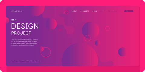 Poster - A template to use in your design. A composition of geometric shapes. Graphic elements for design and creativity.