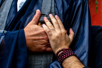 Zen buddhist monks in Morocco.