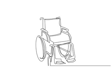 Wall Mural - patient wheelchair health object line art