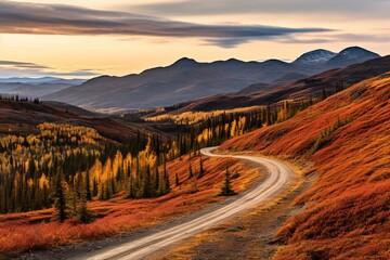 Poster - Beautiful Nature Autumn landscape.