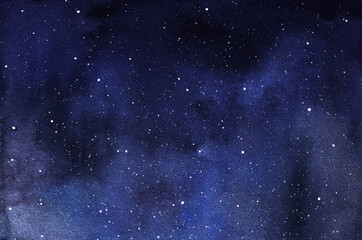 Wall Mural - vector cosmic illustration. beautiful colorful space background. watercolor cosmos