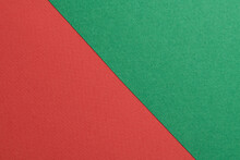Rough Kraft Paper Background, Paper Texture Red Green Colors. Mockup With Copy Space For Text.
