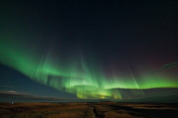 Wall Mural - Northern lights in a beautiful night