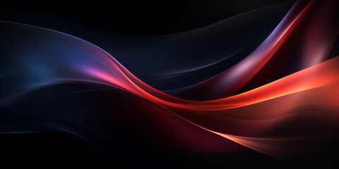 Wall Mural - Abstract background with waves and lines, Generative AI
