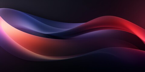 Wall Mural - Abstract background with waves and lines, Generative AI