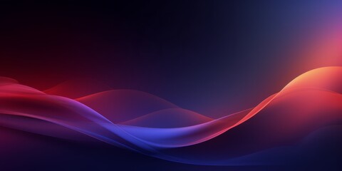 Wall Mural - Abstract background with waves and lines, Generative AI