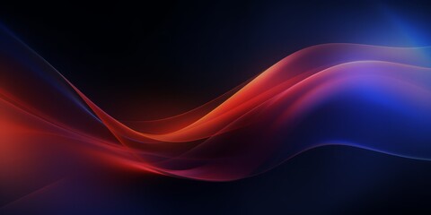 Wall Mural - Abstract background with waves and lines, Generative AI