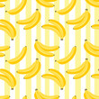 banana seamless pattern. vector illustration	
