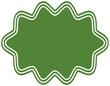 abstract groovy green decoration