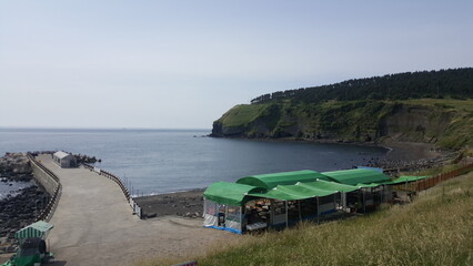 Sticker - Beach scenery in Jeju Island, Korea