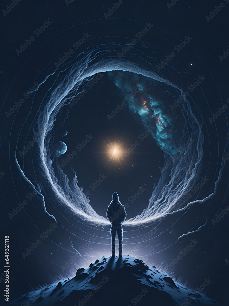 Scientist At An Astronomy Observatory Passionately Exploring The Scientist At An Astronomy Observatory Passionately Exploring The