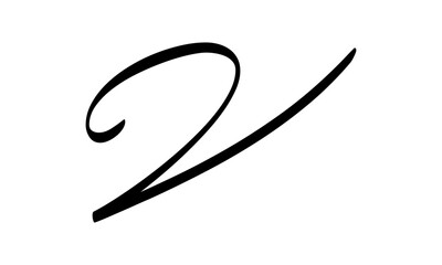 Poster - Letter V Logo Template Design
