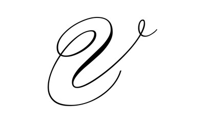 Poster - Letter V Logo Template Design