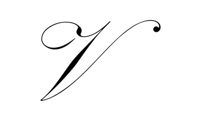 Poster - Letter V Logo Template Design