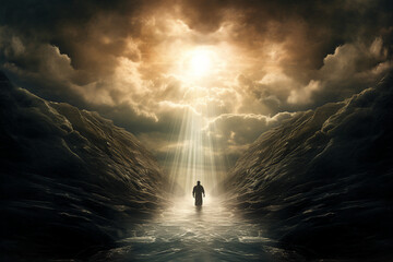 generative ai picture second coming of jesus christ in heavenly glory