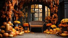 Autumn Decorations. Generative Ai