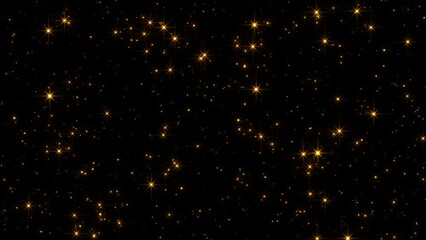 Wall Mural - Golden Sparkling glow particle Animated Slow rising background.