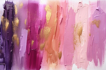 Poster - make up painting with solid brushstrokes