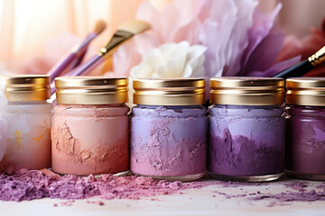 Poster - jars of paint for painting