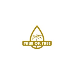 Poster - Palm oil free icon. Palm oil free label. Healthy organic product icon isolated on white background