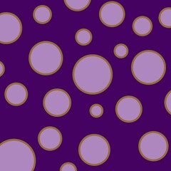 Wall Mural - Purple and gold circles design