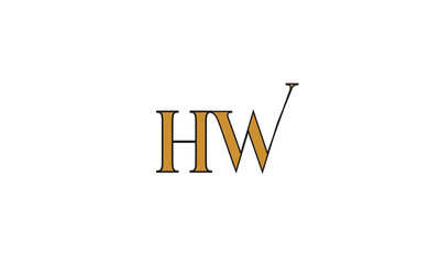 HW, WH , H , W, Abstract Letters Logo Monogram	