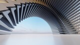 Fototapeta Przestrzenne - Futuristic architecture background 3d render