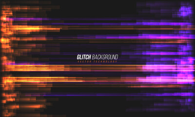 Poster - glitch background. abstract noise effect, error signal, television technical problem. vector illustr