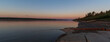 Mackenzie River  at Sunset, Fort Simpson, Northwest Territories, Canada