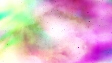 Abstract Zooming, Colorful, Pink, Blue, Green Smoke, Steam.