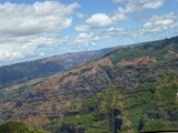 Fototapeta Do pokoju - Sky view of the mountains of Kauai by helicopter 