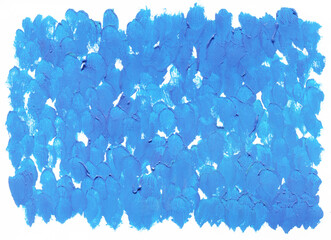 Wall Mural - Sky blue color background with gouache paint texture. Abstract cobalt blue painting spot.