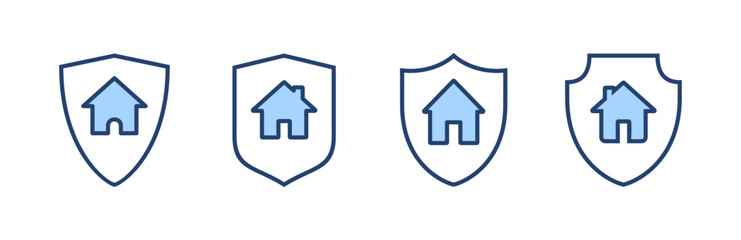 house insurance icon vector. house protection sign and symbol