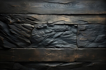 Aufkleber - Burned Wooden planks texture
