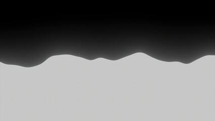 Poster - Background with minimalistic liquid wave. Design. Abstract background with wave in middle with black background. Wave vibrations of liquid on black background