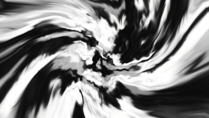 Poster - Streams of moving abstract spots in energy spiral. Motion. Lines of colors move in spiral flow. Spotted energy flows in spiral