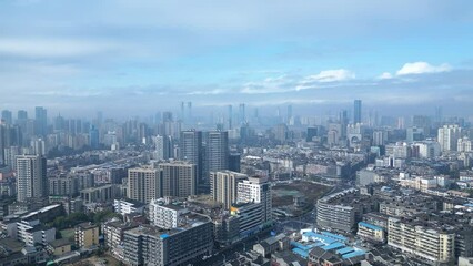 Poster - Aerial photography of city scenery