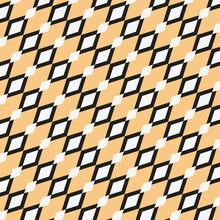 Abstract Geometric Black White Diagonal Rhombus Line Pattern.