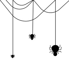 spider and spider web for halloween