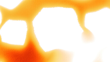 Poster - White and orange bright light. Motion. Light in abstract animation scattering in different directions.