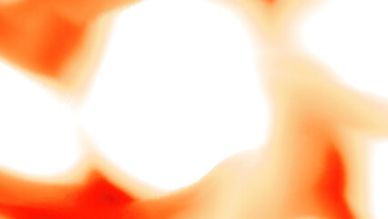 Poster - White and orange bright light. Motion. Light in abstract animation scattering in different directions.