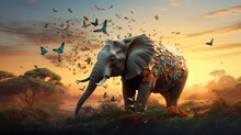 An Image That Celebrates The Resilience Of Endangered Species And Their Capacity To Inspire Creativity, Advocating For Their Preservation In Artistic Projects And Design Concepts