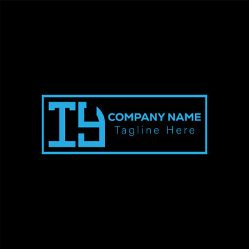 TY Abstract Letter Logo Design. TY Monogram alphabet Vector illustration.	
