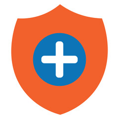 Sticker - Health Insurance Flat Icon