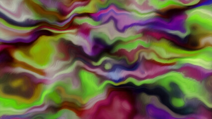 Poster - Grey and pink background made in animation. Motion. Glossy gasoline blots made in 3d format illuminated by light.