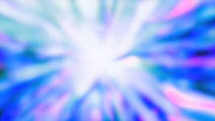 Poster - Green and blue background. Motion. Light background without focus made in cartoon animation.