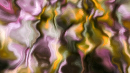 Poster - Purple and yellow background with bright rays of color. Motion. Light on a warm background made in 3d abstraction.