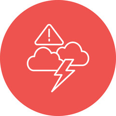 Canvas Print - Weather Alert Icon